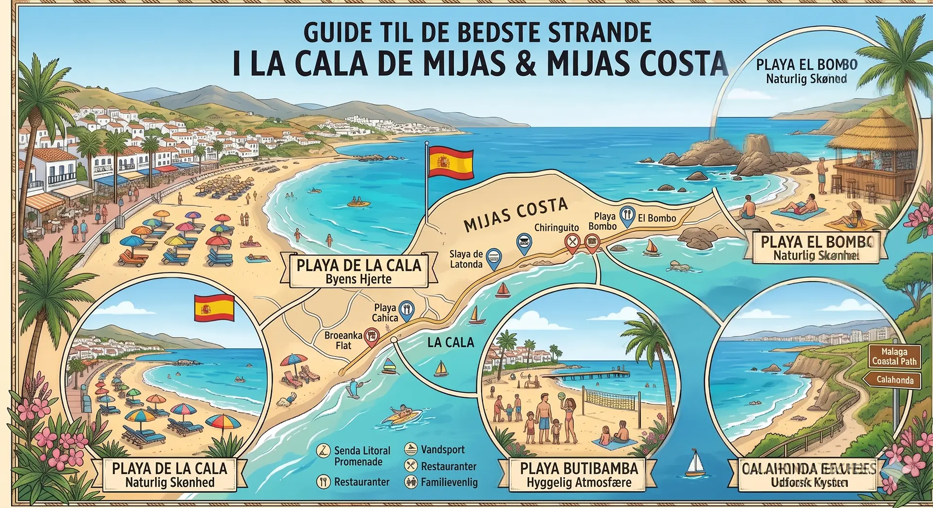 De beste strendene i La Cala de Mijas. 