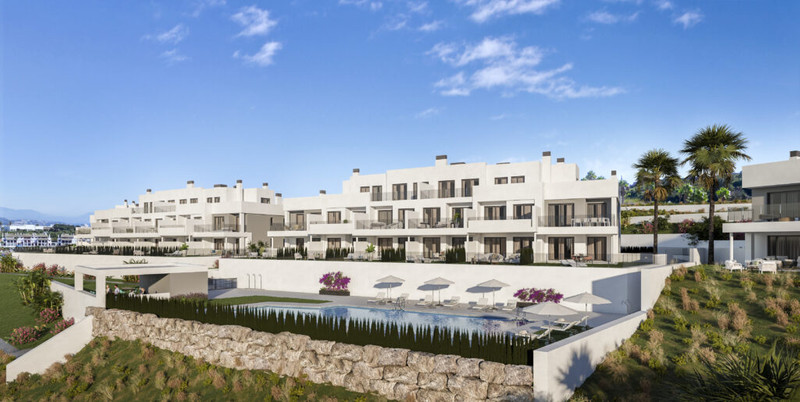 Altara Alcaidesa – La Alcaidesa - modern white residential complex with outdoor pool, terraces and palm trees
