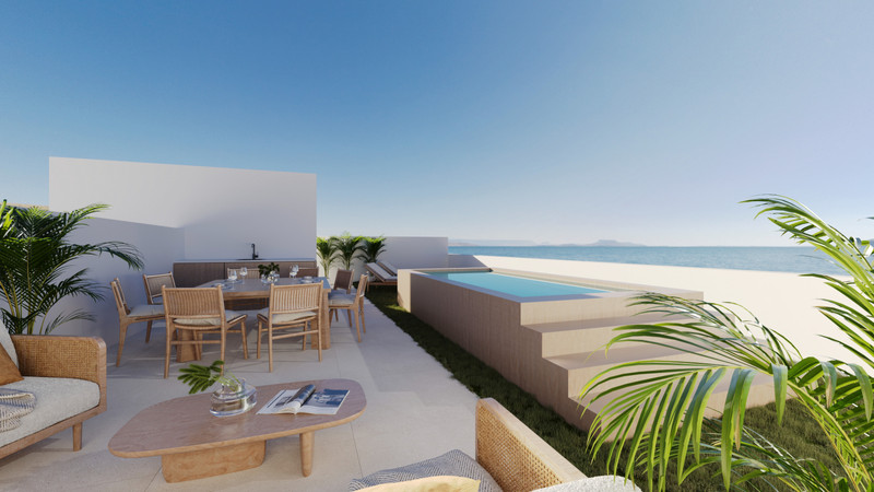 Armonia – San Pedro de Alcántara - takterrasse med uendelighetsbasseng, utendørs spiseplass og panoramautsikt mot havet