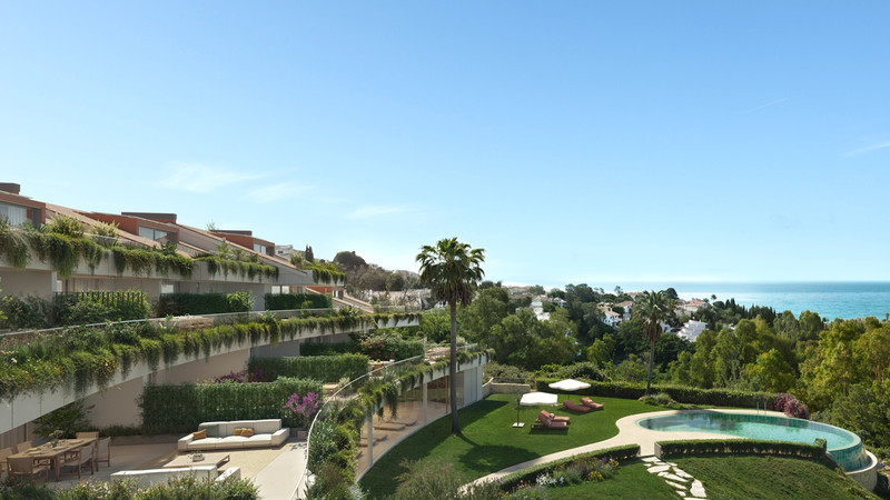 Casatalaya Residences – Benalmadena – terrasserte hager, basseng og havutsikt fra luksuriøst nybyggprosjekt