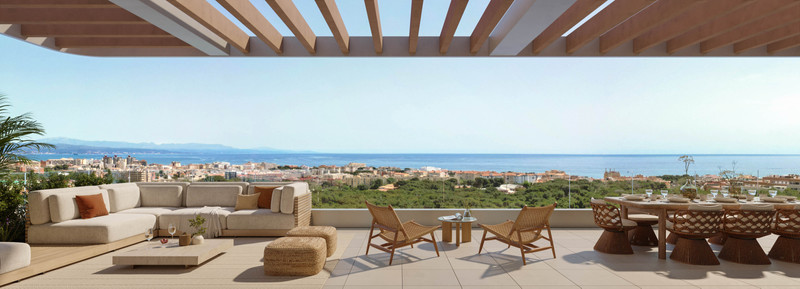 Kosmos – Torremolinos - luksuriøs terrasse med panoramautsikt over kysten ved Torremolinos og Middelhavet