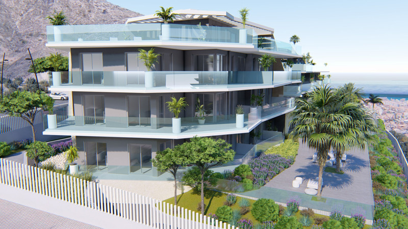 Top Views – Benalmadena - moderne luksusboliger med glassbalkonger, frodig hage og sjøutsikt