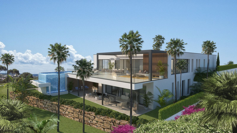 Cabopino Gardens – Villa 2 – Cabopino - moderne luksusvilla med uendelighetsbasseng, terrasser, palmetrær og velstelte hager