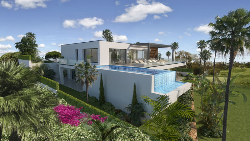 Cabopino Gardens – Villa 2 – Cabopino - moderne luksusvilla med uendelighetsbasseng, fossende vannspeil og tropiske hager