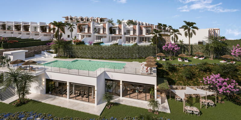 Soleia Living – El Chaparral - felles basseng, frodig hage og moderne hvite leiligheter i bakken